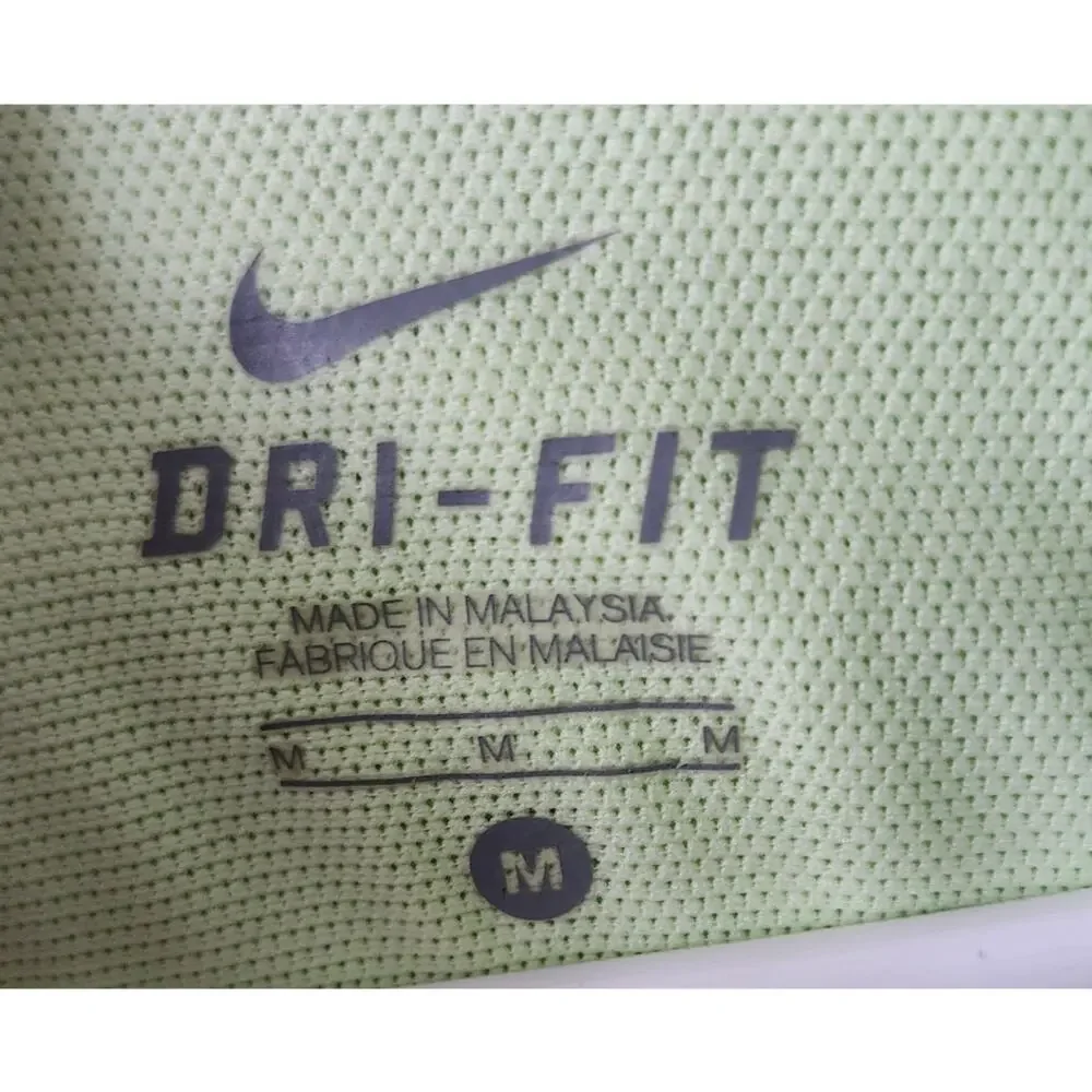 Womens Nike Dri-Fit Medium Layered Neon Green Gray Full Zip Hooded - Picture 5 of 10